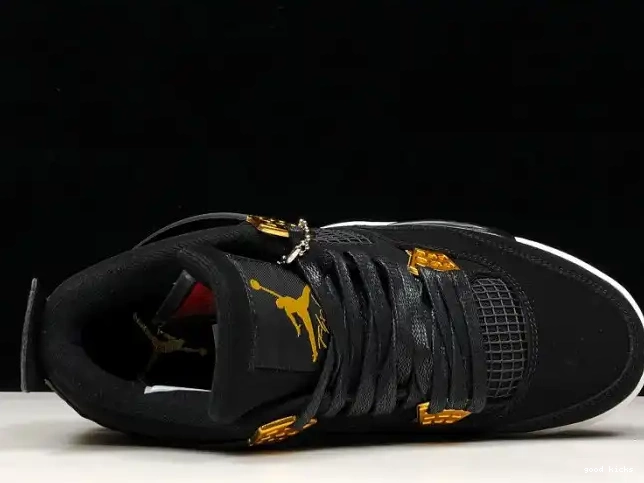 Rep Gold-White 4 Jordan Black 308497-032 Metallic Air Royalty 0322